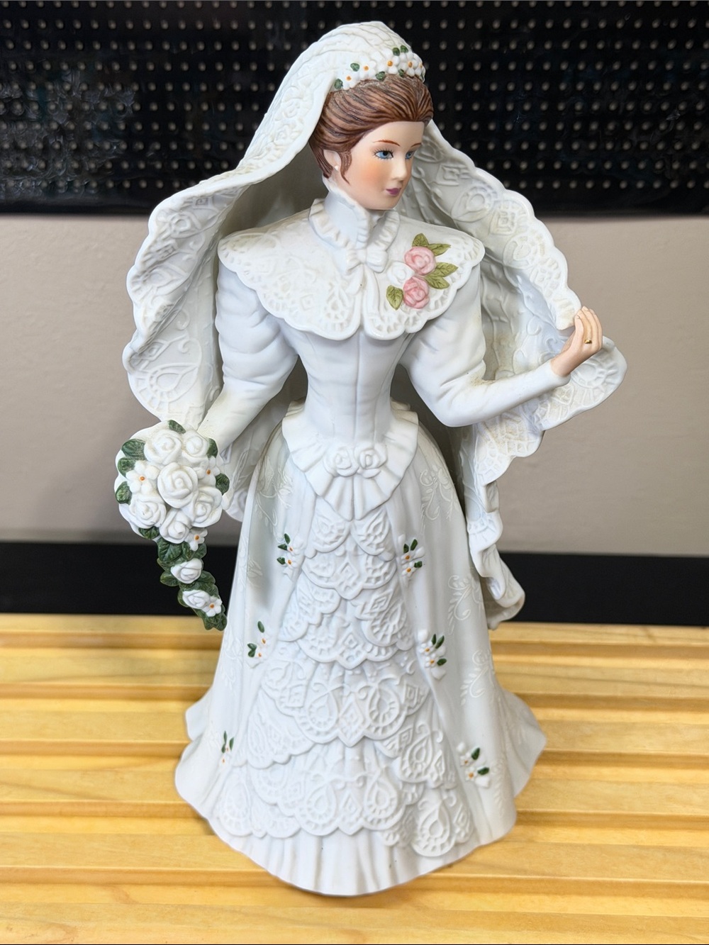 Lenox White Porcelain Centennial Bride Figurine 8” tall